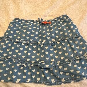 Hatley heart skirt size 7